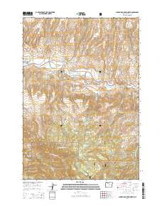 Aldrich Mountain North 2014 topographic map thumbnail