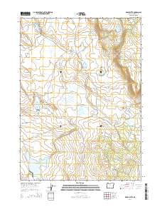 Brady Butte 2014 topographic map thumbnail