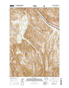 Bowen Valley 2014 topographic map thumbnail