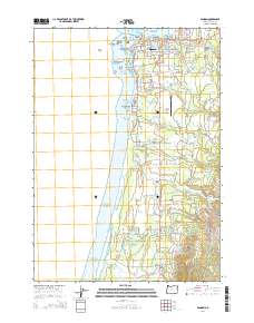 Bandon 2014 topographic map thumbnail
