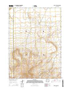 Beatys Butte 2014 topographic map thumbnail