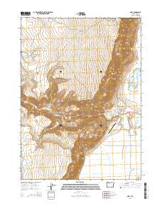 Adel 2014 topographic map thumbnail