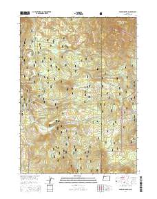 Brown Mountain 2014 topographic map thumbnail
