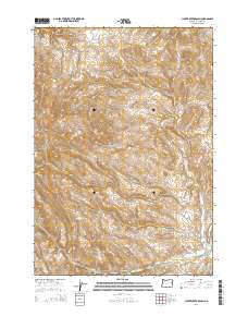 Clover Creek Ranch 2014 topographic map thumbnail