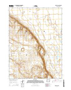 Coyote Gap 2014 topographic map thumbnail