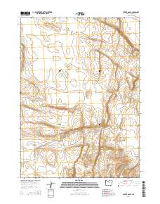 Coyote Gap SE 2014 topographic map thumbnail