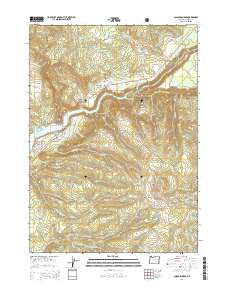 Cascade Gorge 2014 topographic map thumbnail