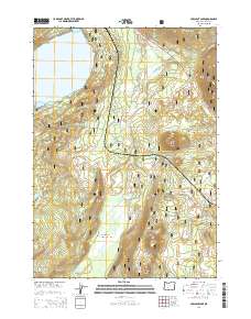 Crescent Lake 2014 topographic map thumbnail