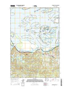 Cathlamet Bay 2014 topographic map thumbnail