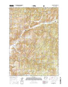 Cadle Butte 2014 topographic map thumbnail