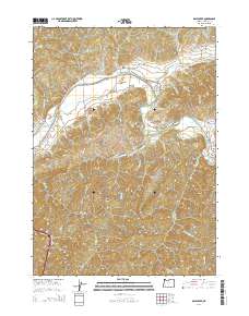 Days Creek 2014 topographic map thumbnail
