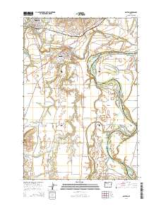 Dayton 2014 topographic map thumbnail