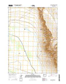 Coglan Buttes 2014 topographic map thumbnail