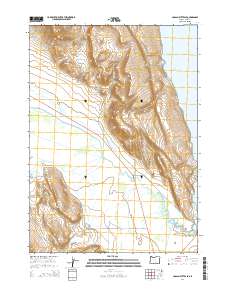 Coglan Buttes SE 2014 topographic map thumbnail