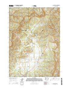 Camas Valley 2014 topographic map thumbnail
