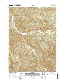 Culp Creek 2014 topographic map thumbnail