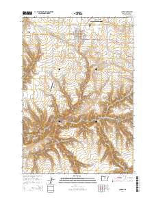 Condon 2014 topographic map thumbnail