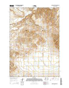 Cow Valley West 2014 topographic map thumbnail