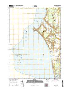 Cape Blanco 2014 topographic map thumbnail