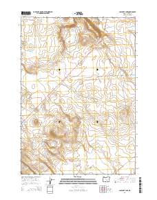 Capehart Lake 2014 topographic map thumbnail