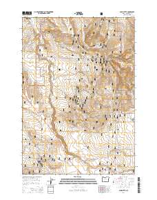 Buck Butte 2014 topographic map thumbnail