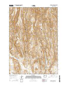 Buckbrush Creek 2014 topographic map thumbnail