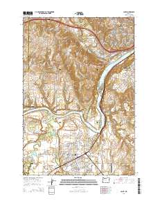 Canby 2014 topographic map thumbnail