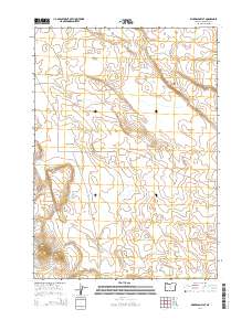 Dickerson Flat 2014 topographic map thumbnail
