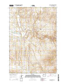 Glasgow Butte 2014 topographic map thumbnail