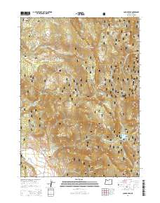 Cougar Peak 2014 topographic map thumbnail