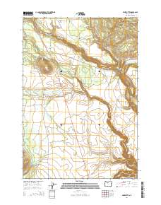 Hehe Butte 2014 topographic map thumbnail