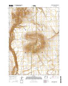 Juniper Mountain 2014 topographic map thumbnail
