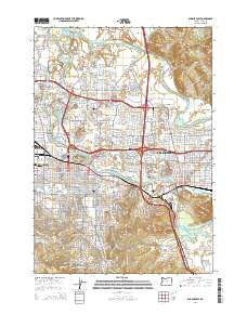 Eugene East 2014 topographic map thumbnail