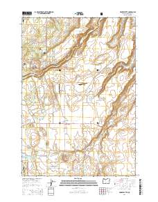 Henkle Butte 2014 topographic map thumbnail