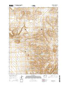 Ibex Butte 2014 topographic map thumbnail