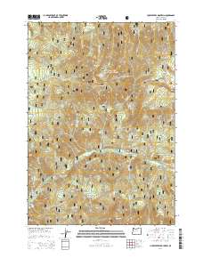 Huckleberry Mountain 2014 topographic map thumbnail
