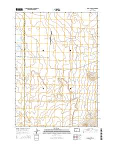 Horse Butte 2014 topographic map thumbnail