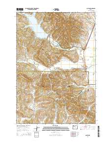 Gaston 2014 topographic map thumbnail