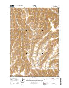 Franklin Hill 2014 topographic map thumbnail