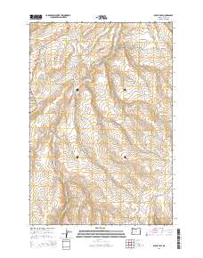 Dufur East 2014 topographic map thumbnail