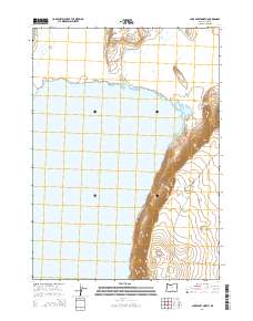 Lake Abert North 2014 topographic map thumbnail