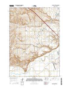 Malheur Butte 2014 topographic map thumbnail