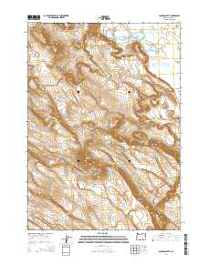 Jackass Butte 2014 topographic map thumbnail