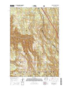 Meacham Lake 2014 topographic map thumbnail