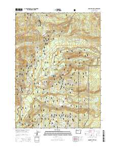 Hamaker Butte 2014 topographic map thumbnail