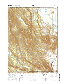Hamaker Mountain 2014 topographic map thumbnail