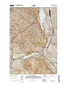 Lake Oswego 2014 topographic map thumbnail