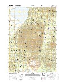 Hamner Butte 2014 topographic map thumbnail