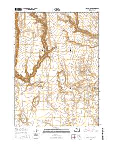 Orejana Canyon 2014 topographic map thumbnail