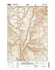 Landing Creek 2014 topographic map thumbnail